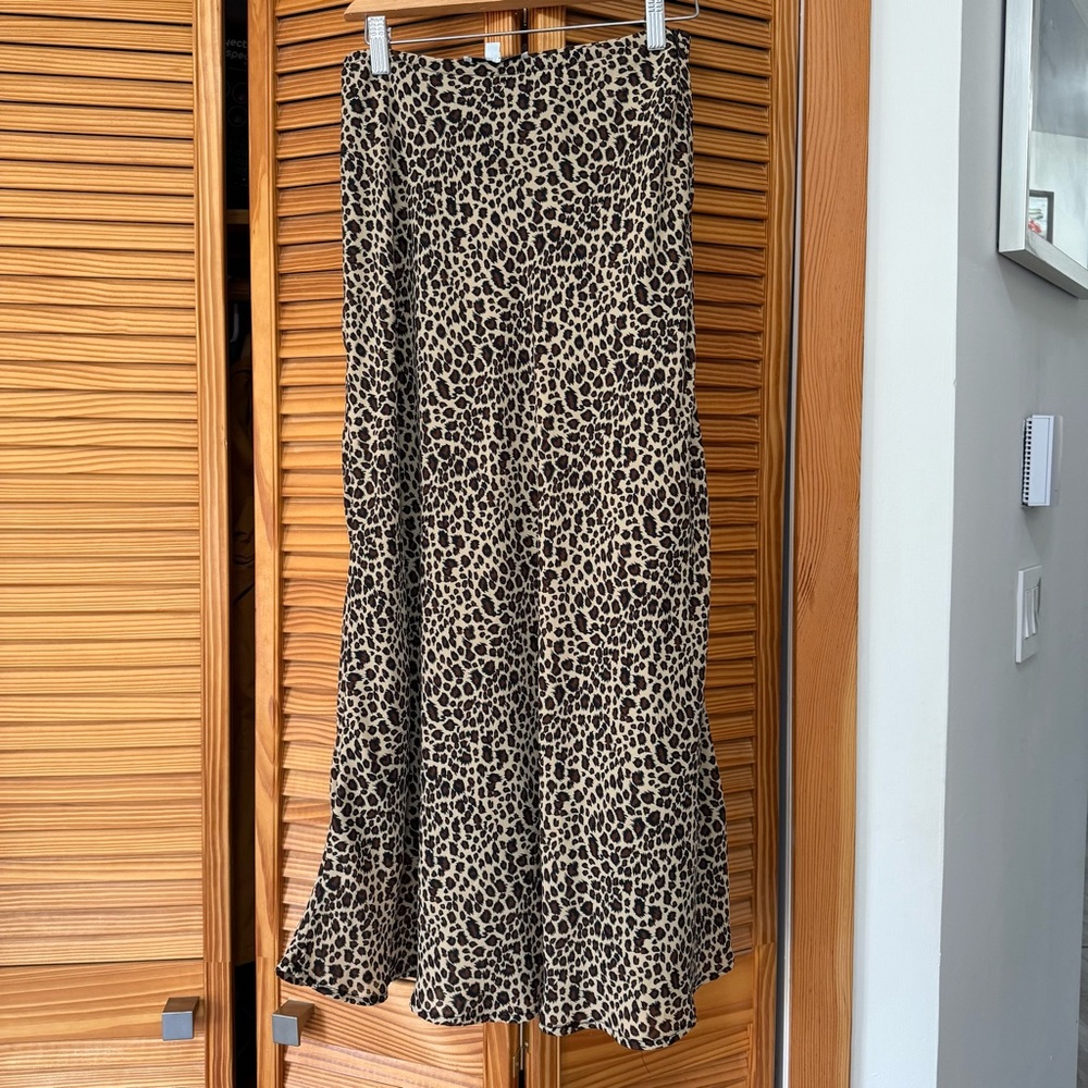 Vintage Patricia Jones USA Leopard Print Maxi Skirt